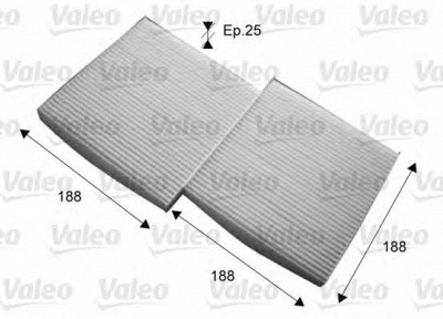 VALEO 715714 -  Фильтр воздуха в салоне
