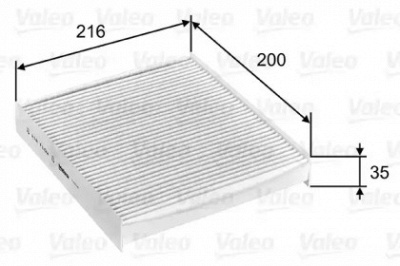 VALEO 715746 -  Фильтр воздуха в салоне