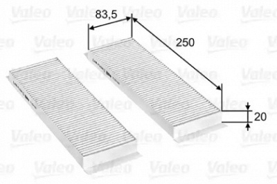 VALEO 715748 -  Фильтр воздуха в салоне