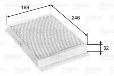 VALEO 715751 -  Фильтр воздуха в салоне