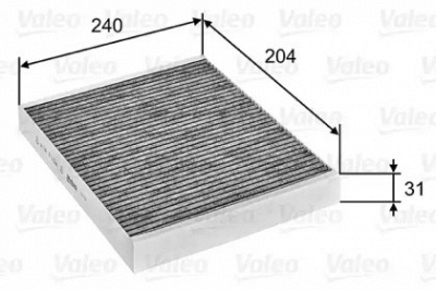 VALEO 715752 -  Фильтр воздуха в салоне