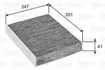 VALEO 715753 -  Фильтр воздуха в салоне