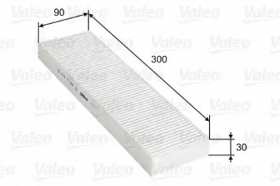 VALEO 715754 -  Фильтр воздуха в салоне