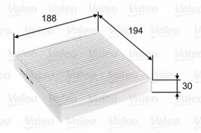 VALEO 715755 -  Фильтр воздуха в салоне