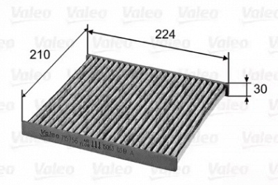 VALEO 715756 -  Фильтр воздуха в салоне