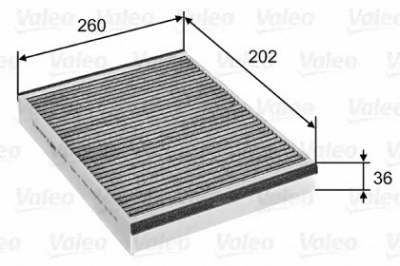 VALEO 715757 -  Фильтр воздуха в салоне