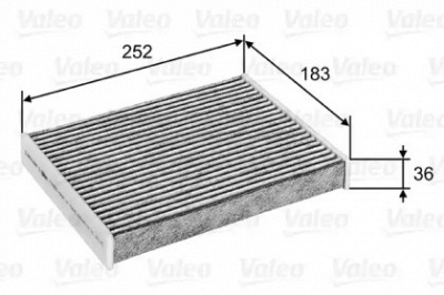 VALEO 715802 -  Фильтр воздуха в салоне