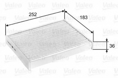 VALEO 715803 -  Фильтр воздуха в салоне