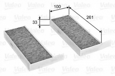 VALEO 715805 -  Фильтр воздуха в салоне