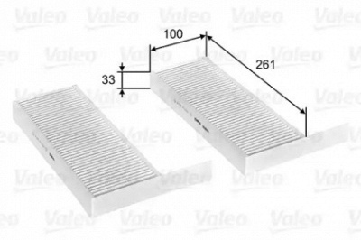VALEO 715808 -  Фильтр воздуха в салоне