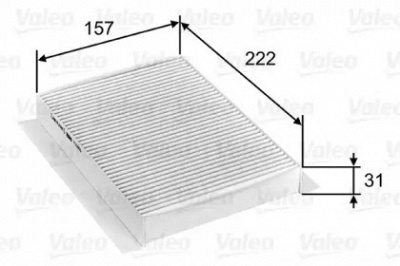 VALEO 715809 -  Фильтр воздуха в салоне