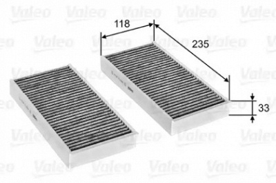 VALEO 715811 -  Фильтр воздуха в салоне
