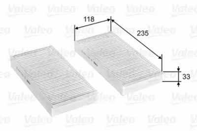 VALEO 715812 -  Фильтр воздуха в салоне
