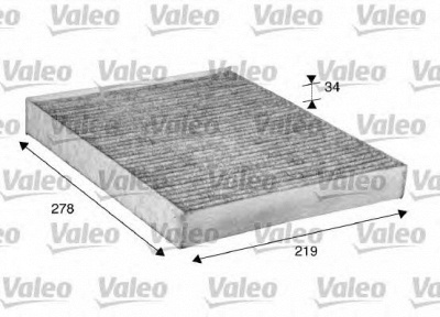 VALEO 716044 -  Фильтр воздуха в салоне
