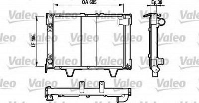 VALEO 730066 -  Радиатор, охлаждение двигателя