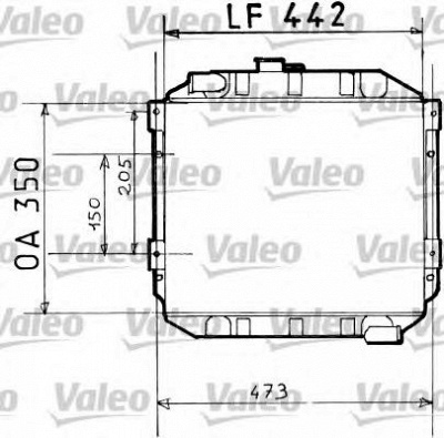 VALEO 730110 -  Радиатор, охлаждение двигателя