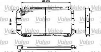 VALEO 730116 -  Радиатор, охлаждение двигателя