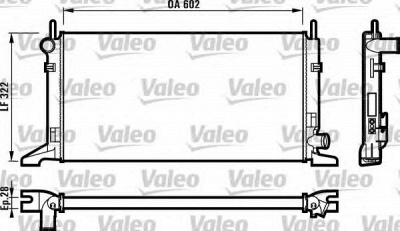 VALEO 730117 -  Радиатор, охлаждение двигателя