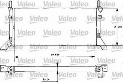VALEO 730120 -  Радиатор, охлаждение двигателя