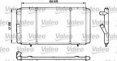 VALEO 730140 -  Радиатор, охлаждение двигателя