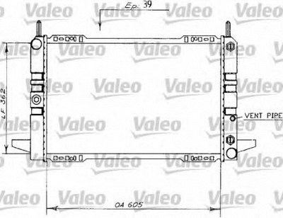 VALEO 730144 - Радиатор, охлаждение двигателя