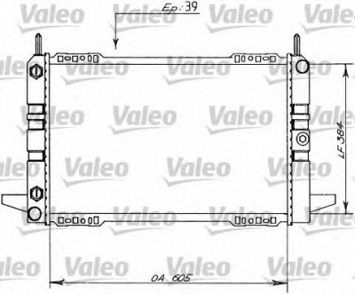 VALEO 730147 -  Радиатор, охлаждение двигателя