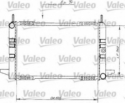 VALEO 730148 -  Радиатор, охлаждение двигателя