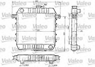 VALEO 730152 -  Радиатор, охлаждение двигателя