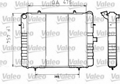 VALEO 730158 - Радиатор, охлаждение двигателя