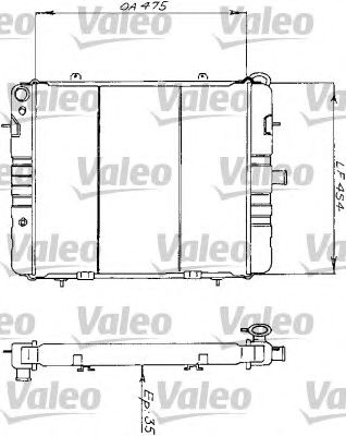 VALEO 730159 - Радиатор, охлаждение двигателя