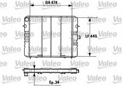 VALEO 730161 - Радиатор, охлаждение двигателя