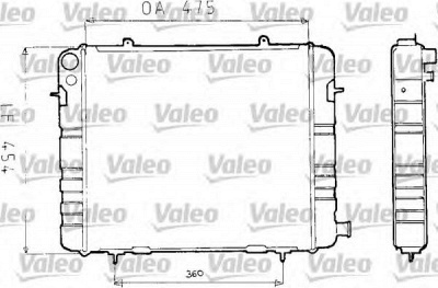 VALEO 730163 - Радиатор, охлаждение двигателя