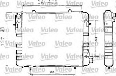 VALEO 730164 - Радиатор, охлаждение двигателя