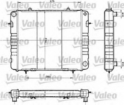VALEO 730165 - Радиатор, охлаждение двигателя