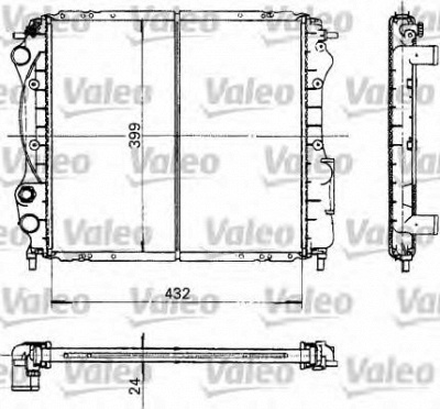 VALEO 730181 -  Радиатор, охлаждение двигателя
