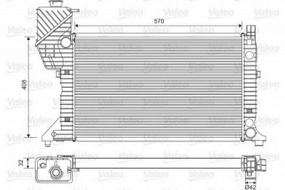 VALEO 730229 -  Радиатор, охлаждение двигателя