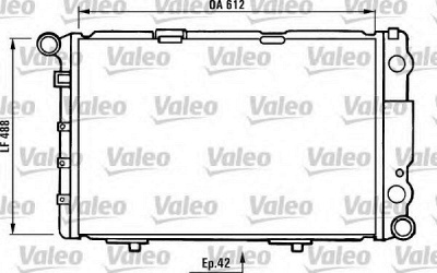 VALEO 730233 -  Радиатор, охлаждение двигателя