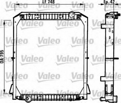 VALEO 730258 -  Радиатор, охлаждение двигателя