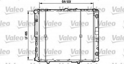 VALEO 730298 -  Радиатор, охлаждение двигателя