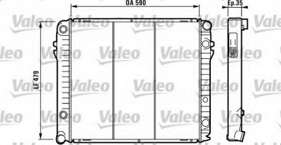 VALEO 730308 -  Радиатор, охлаждение двигателя