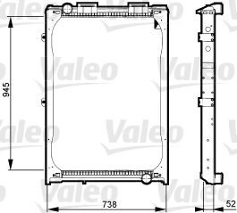 VALEO 730323 -  Радиатор, охлаждение двигателя
