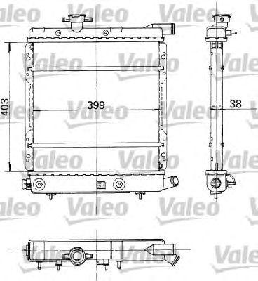 VALEO 730324 -  Радиатор, охлаждение двигателя