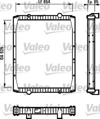 VALEO 730337 -  Радиатор, охлаждение двигателя