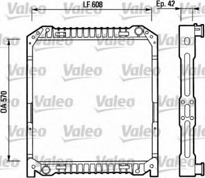 VALEO 730380 -  Радиатор, охлаждение двигателя