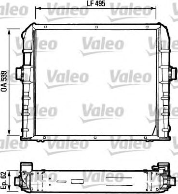 VALEO 730384 -  Радиатор, охлаждение двигателя