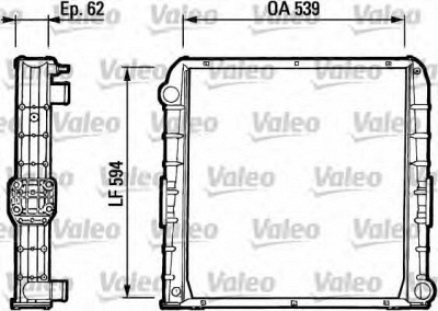 VALEO 730385 -  Радиатор, охлаждение двигателя