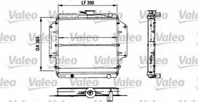 VALEO 730458 -  Радиатор, охлаждение двигателя