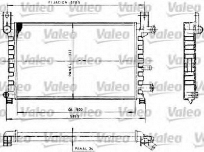 VALEO 730483 -  Радиатор, охлаждение двигателя