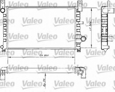 VALEO 730484 -  Радиатор, охлаждение двигателя