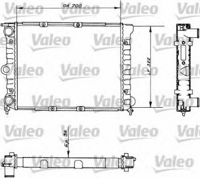 VALEO 730485 -  Радиатор, охлаждение двигателя